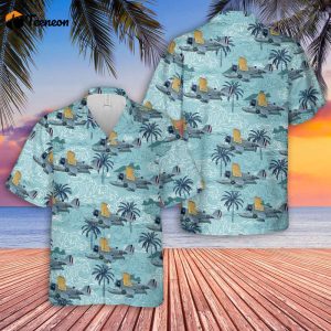 US Navy Grumman J2F Duck Hawaiian Shirt Gift for Dad Father Days