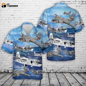 US Navy Grumman S-2 Tracker Hawaiian Shirt Gift for Dad Father Days