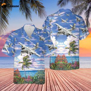 US Navy Grumman S-2 Tracker Of VS-37 Hawaiian Shirt Gift for Dad Father Days