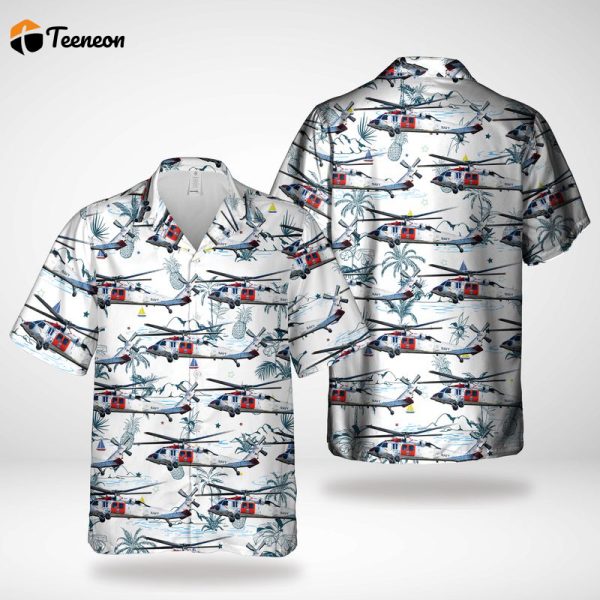 US Navy MH-60 Knighthawk Search And Rescue Hawaiian Shirt Gift for Dad Father Days