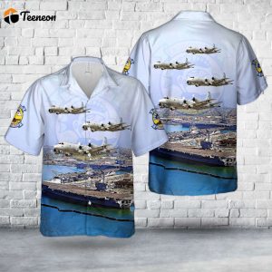 US Navy P-3C “Orion” VP-40 (1951-present) Fighting Marlins Hawaiian Shirt Gift for Dad Father Days