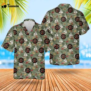 US Navy SARC Insignia Hawaiian Shirt Gift for Dad Father Days