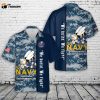 US Navy SEABEES Naval Construction Force (NCF) Hawaiian Shirt Gift for Dad Father Days