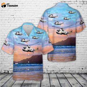 US Navy SH-3H Sea King HS-2 Hawaiian Shirt Gift for Dad Father Days