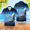 US Navy USS Bainbridge DDG-96 Destroyer Hawaiian Shirt Gift for Dad Father Days