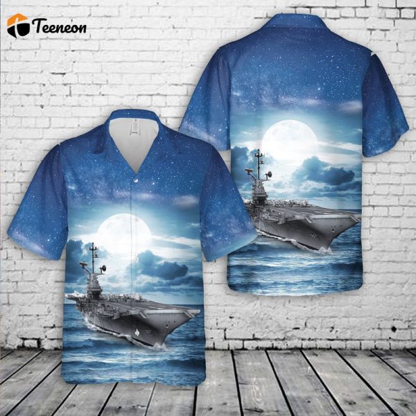 US Navy USS Bon Homme Richard (CV-31) Hawaiian Shirt Gift for Dad Father Days