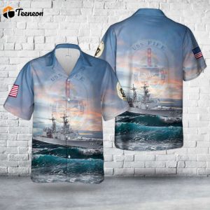 US Navy USS Holder (DD/DDE-819) Hawaiian Shirt Gift for Dad Father Days