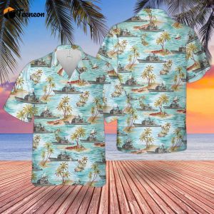 US Navy USS Hue City (CG-66) Hawaiian Shirt Gift for Dad Father Days