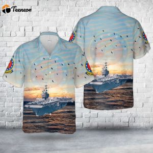 US Navy USS Independence (CV-62) Hawaiian Shirt Gift for Dad Father Days