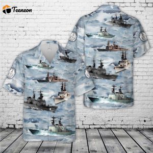 US Navy USS John Young (DD-973) Hawaiian Shirt Gift for Dad Father Days