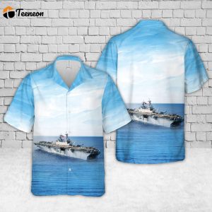 US Navy USS Kearsarge (LHD-3) Hawaiian Shirt Gift for Dad Father Days