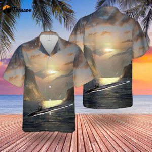 US Navy USS Maine (SSBN-741) Hawaiian Shirt Gift for Dad Father Days