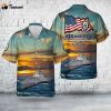 US Navy USS Manchester (LCS-14) Independence-class littoral combat ship Hawaiian Shirt Gift for Dad Father Days