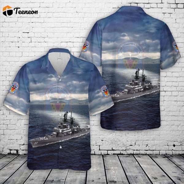 US Navy USS Richmond K. Turner (DLG-20 / CG-20) Leahy-class cruiser destroyer leader Hawaiian Shirt Gift for Dad Father Days