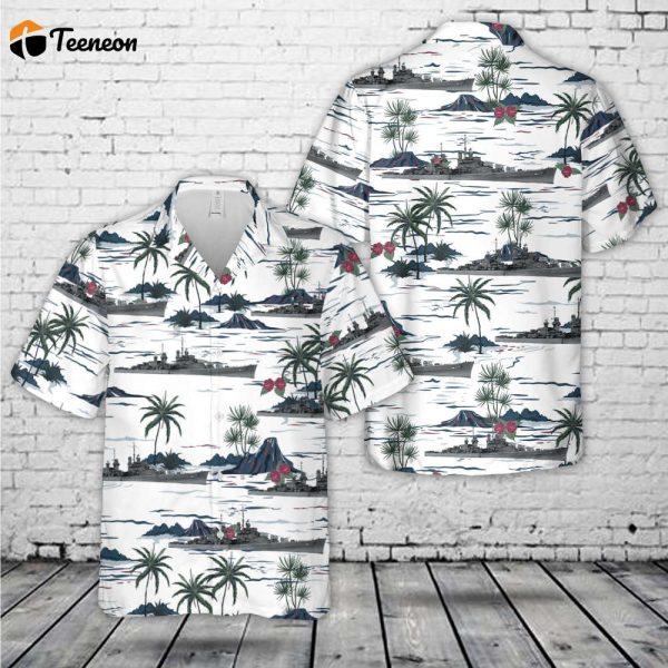 US Navy USS San Diego (CL-53) Atlanta-class light cruiser In WWII Hawaiian Shirt Gift for Dad Father Days