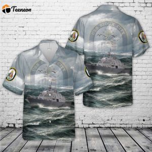 US Navy USS Sioux City (LCS-11) Freedom-class littoral combat ship Hawaiian Shirt Gift for Dad Father Days