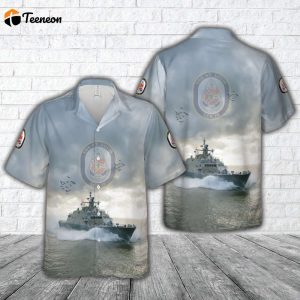 US Navy USS St. Louis (LCS-19) Freedom-class littoral combat ship Hawaiian Shirt Gift for Dad Father Days