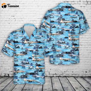 US Navy United States Naval Test Pilot School Northrop T-38 Talon Hawaiian Shirt Gift for Dad Father Days