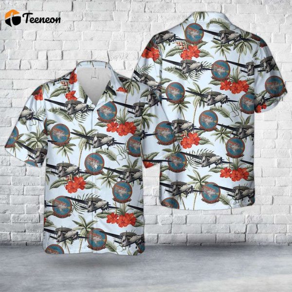 US Navy VAW – 114 E-2A With “Electric Chicken” Hawaiian Shirt Gift for Dad Father Days