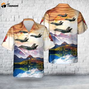 US Navy VF-101 “Grim Reapers” F-35C Hawaiian Shirt Gift for Dad Father Days