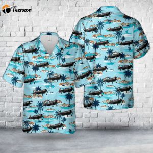 US Navy VF-192 F4U-4 97264 coded B 210 Hawaiian Shirt Gift for Dad Father Days