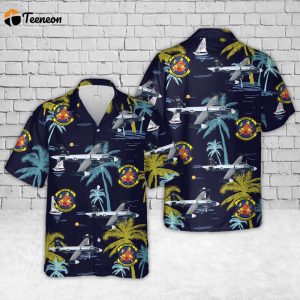 US Navy VP-28 Hawaiian Warriors 1961 P2V5 Hawaiian Shirt Gift for Dad Father Days