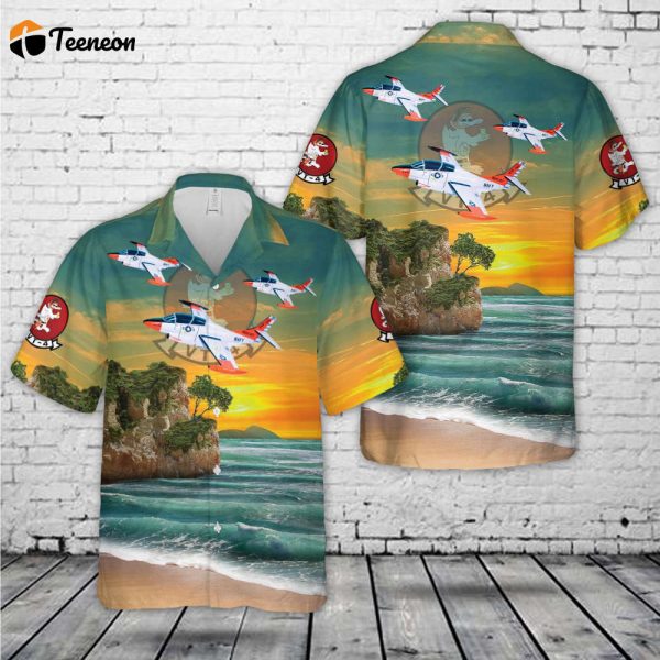 US Navy VT-4 Warbucks Squadron T-2 Hawaiian Shirt Gift for Dad Father Days