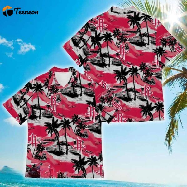 Vibes Houston Rockets Vintage Tropical Coconut Hawaiian Shirt Gift For Men And Women