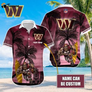 Washington Commanders NFL-Hawaiian Shirt Custom