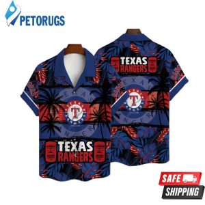 All Over Print Palm Trees Texas Rangers Hawaiian Shirt