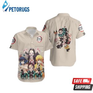 Anime Kimetsu No Yaiba Tanjiro And Nezuko And Inosuke Anime Hawaiian Shirt