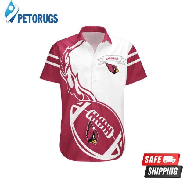 Arizona Cardinals Flame Ball NFL Hawaiian Shirt