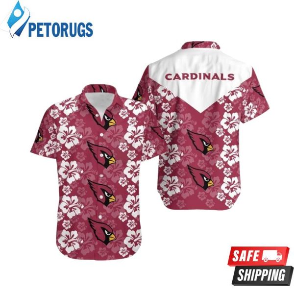 Arizona Cardinals Flowers Shorts Summer Hawaiian Shirt