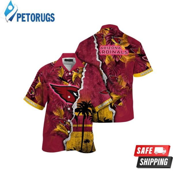 Arizona Cardinals NFL Custom Seaside Aloha Hawaiian Shirt