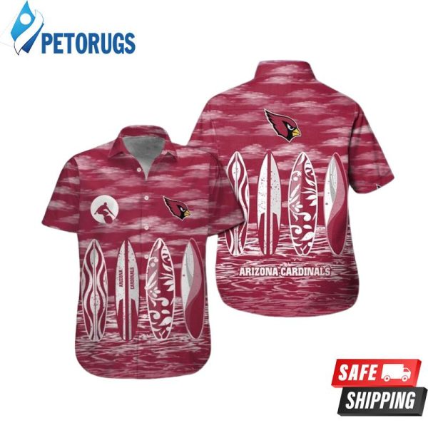 Arizona Cardinals Tropica Short Sleeve Hawaiian Shirt