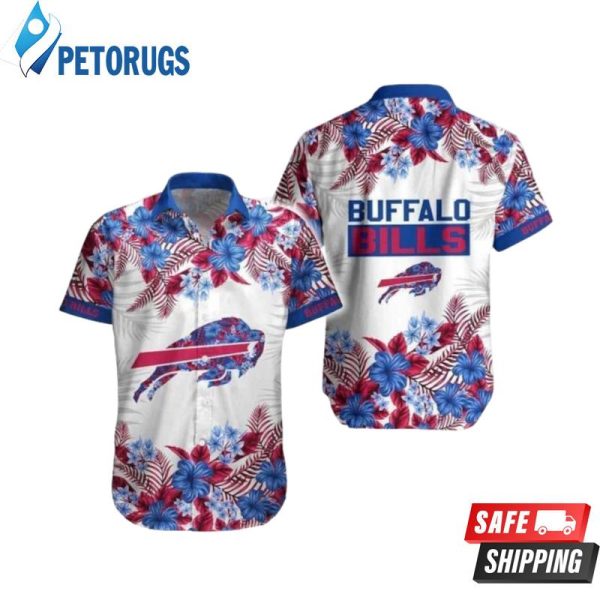 Buffalo Bills Hibiscus Flowers Pattern On White Theme Hawaiian Shirt