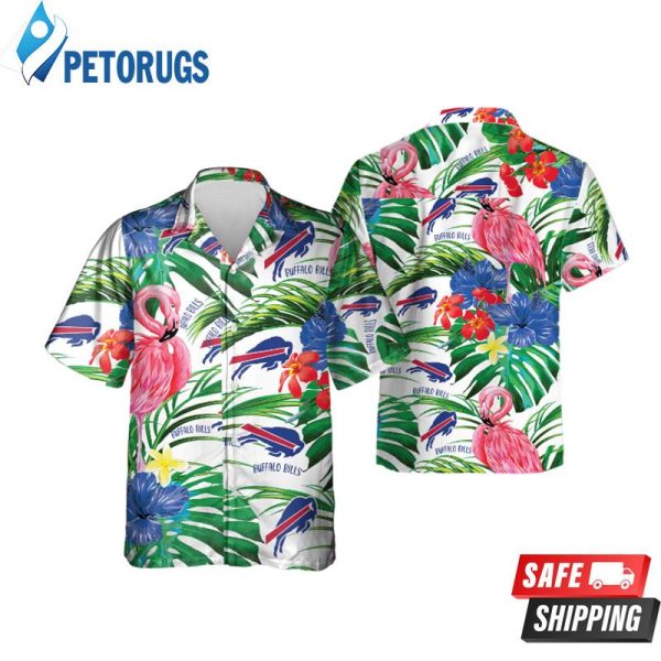 Buffalo Bills Nfl Flamingo Button Up Hawaiian Shirt