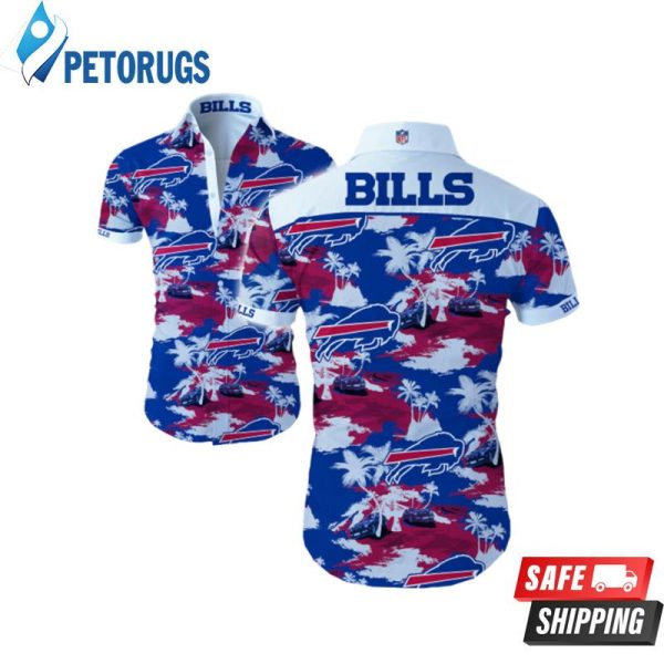 Buffalo Bills Summer Button Up Hawaiian Shirt