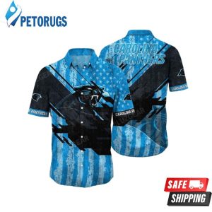 Carolina Panthers NFL Graphic American Flag Hawaiian Shirt