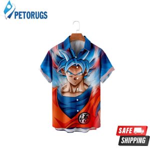 Casual Button down shirt Short sleeve for Men Dragon Ball Goku Vintage Tropical Child Hawaiian Shirt