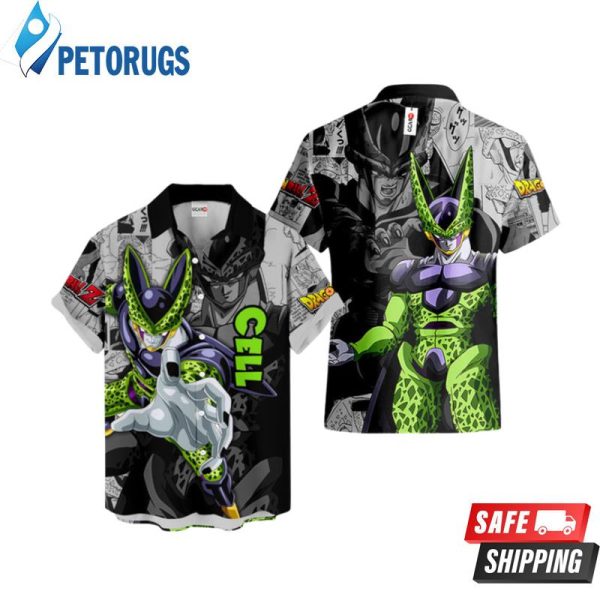 Cell Custom Manga Hawaiian Shirt