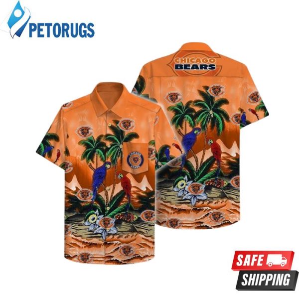 Chicago Bears Parrots Couple Hawaiian Shirt