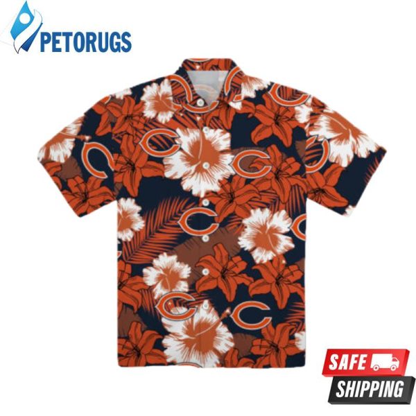 Chicago Bears Summer Flower 3D Hawaiian Shirt