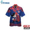 Chicago Cubs Mickey Mouse Short Sleeve Button Up Tropical Hawaiian Shirt