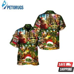 Christmas Star Wars Baby Yoda Season’s Greetings Hawaiian Shirt