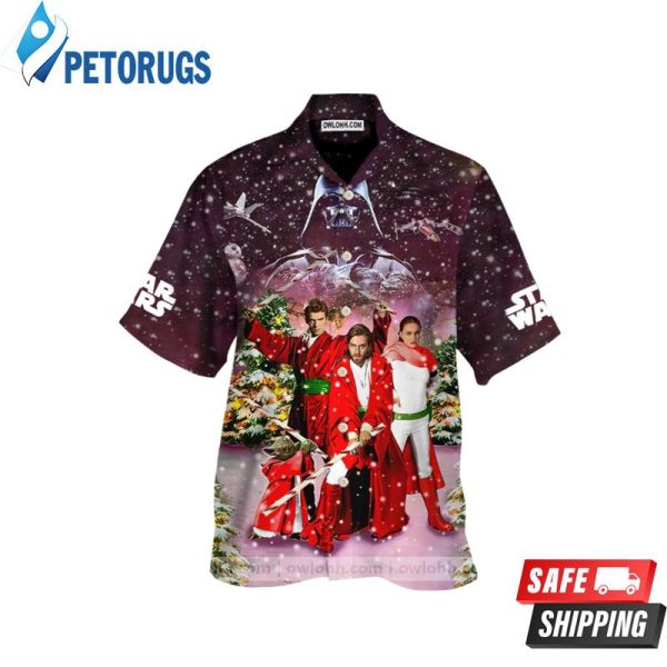 Christmas Star Wars Merry Christmas From The Force Hawaiian Shirt