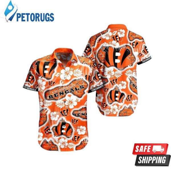 Cincinnati Bengals NFL Tropical Flower Hawaiian Shirt