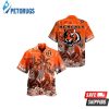 Cincinnati Bengals Parrots Hibiscus Tropical Aloha Hawaiian Shirt