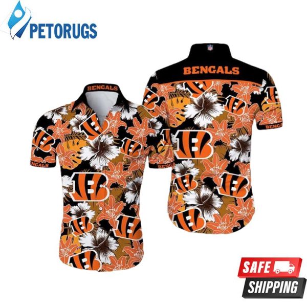 Cincinnati Bengals Tropical Flower Hawaiian Shirt