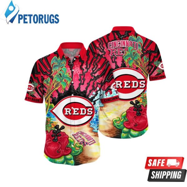 Cincinnati Reds MLB Barbecuestime Aloha Hawaiian Shirt